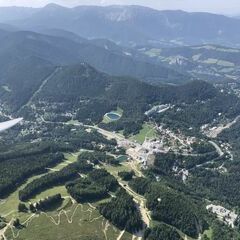 Flugwegposition um 13:40:05: Aufgenommen in der Nähe von Gemeinde Schottwien, Österreich in 1701 Meter
